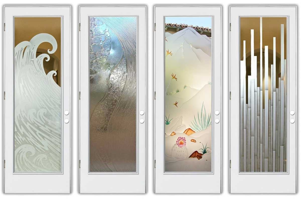 Pantry doors with classic white door frames