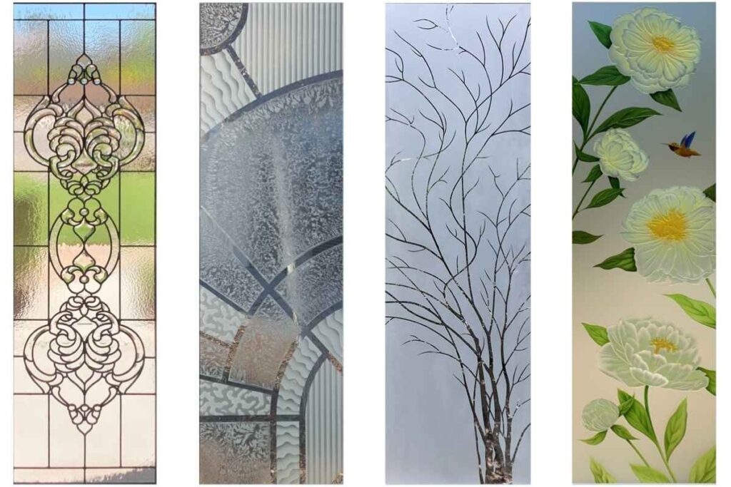 decorative glass door inserts sans soucie art glass