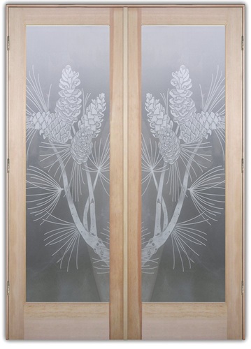 private interior double glass from doors Sans Soucie Art Glass
