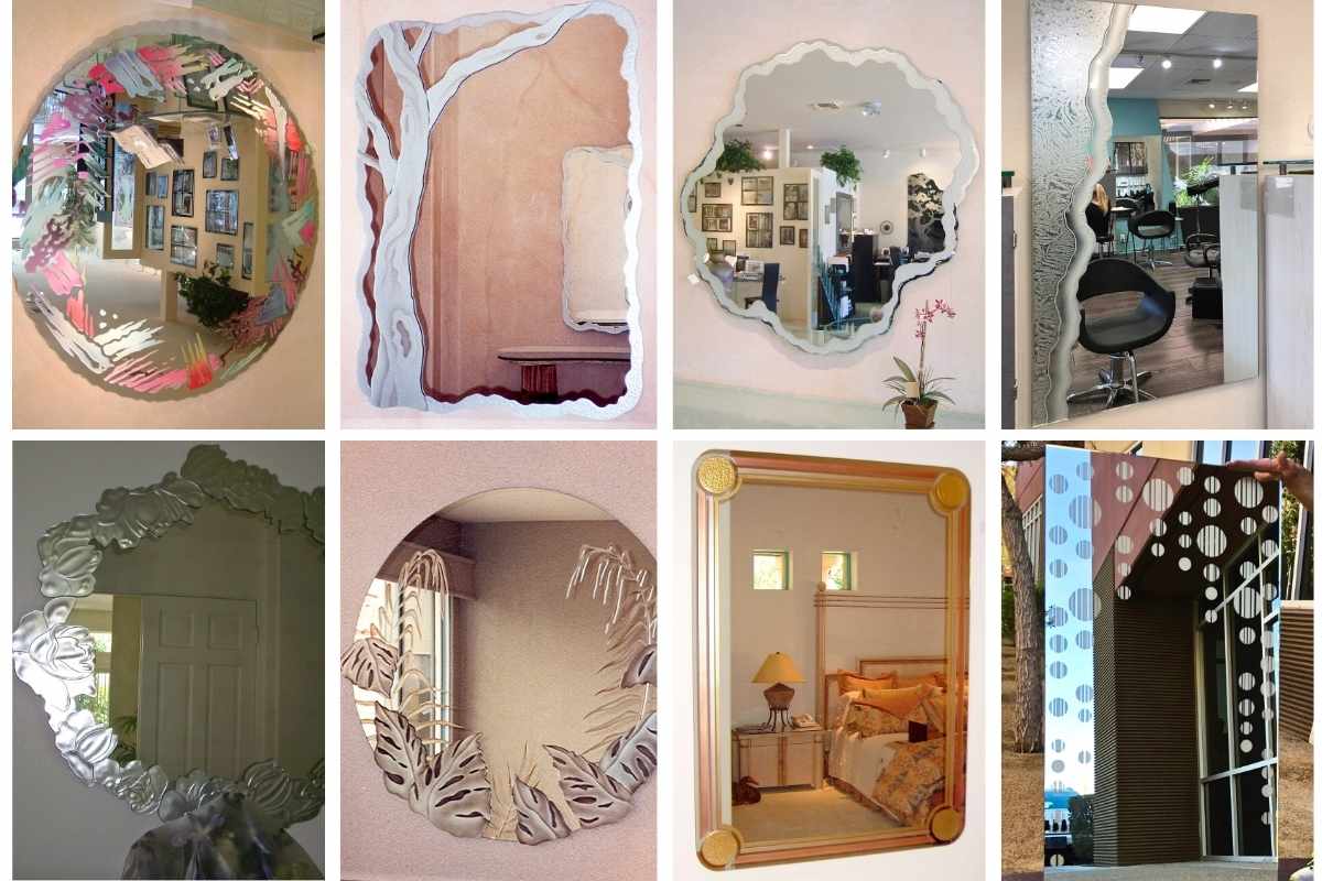 Etched Glass Mirrors