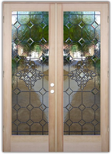 beautiful bevels-beveled glass pair