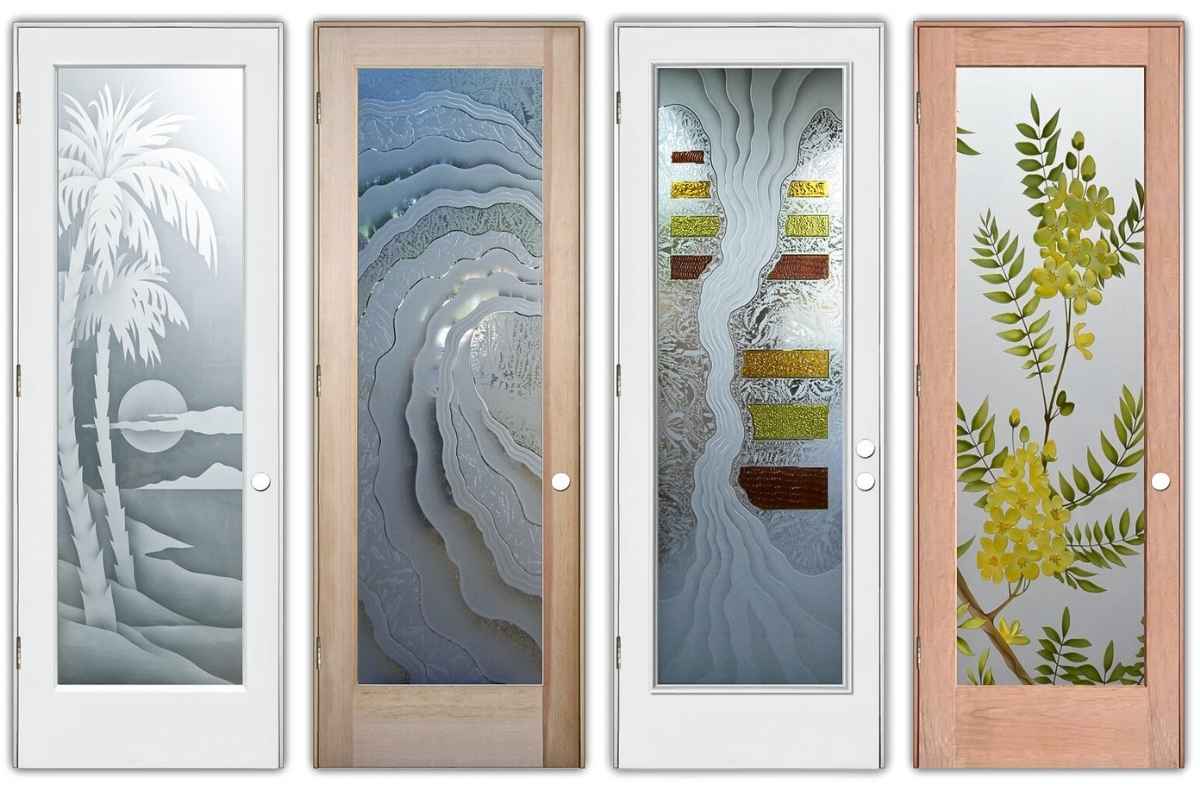 modern glass bathroom doors-sans soucie art glass