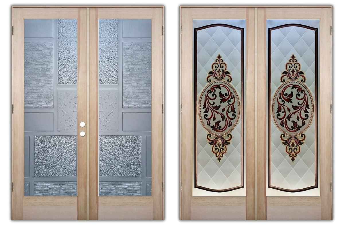 interior double doors for bedroom Sans Soucie Art Glass