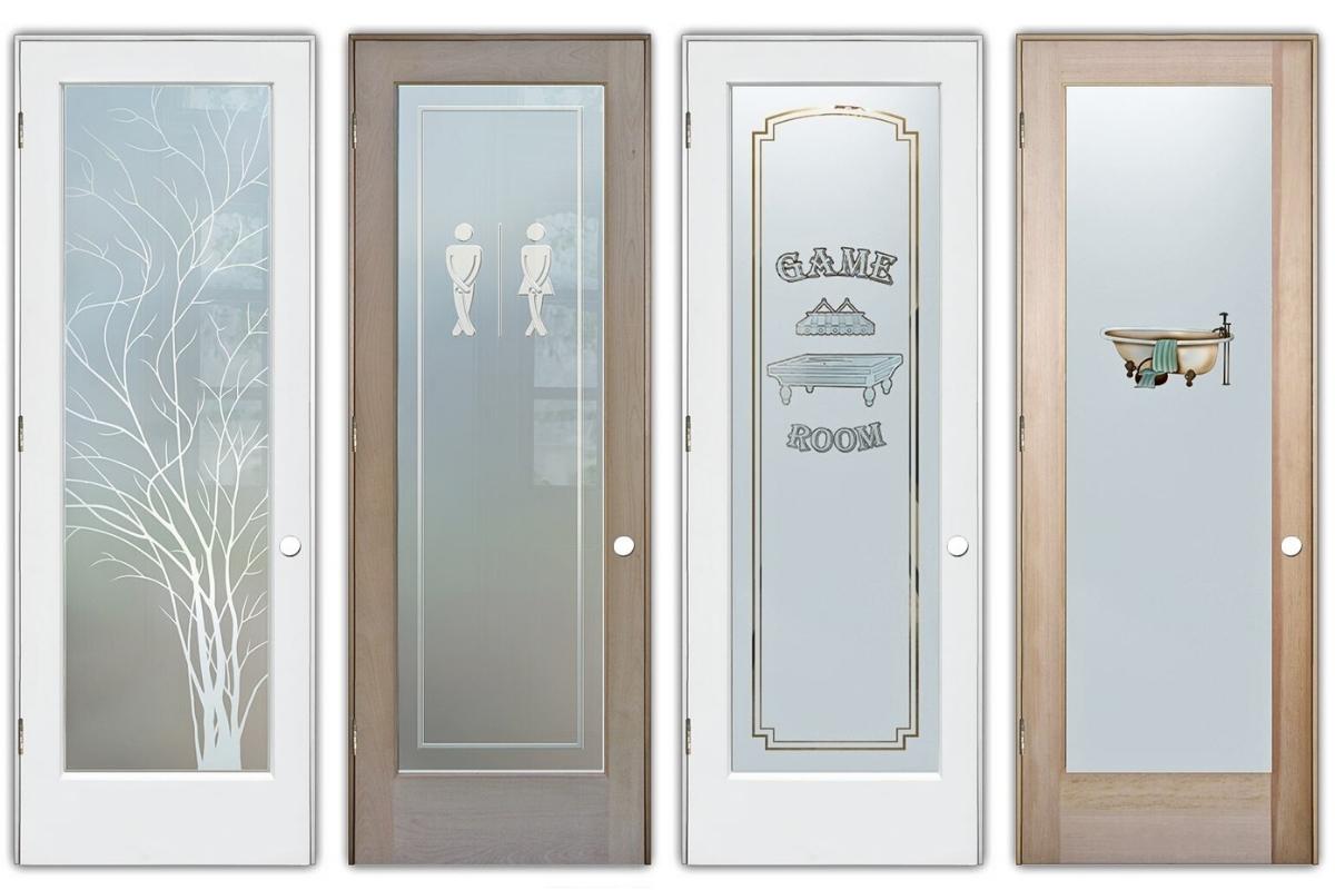 modern glass bathroom doors from sans soucie art glass