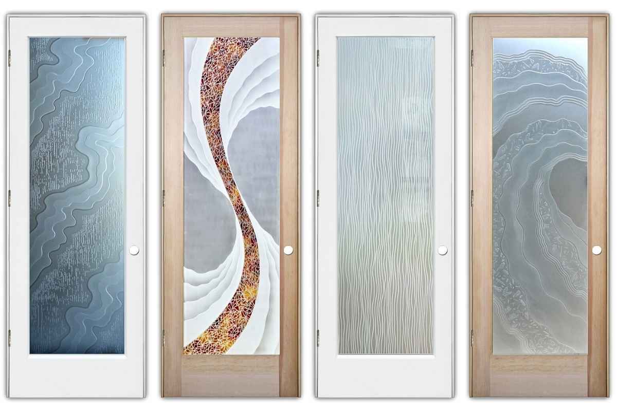 waves and water flow glass designs frosted glass doors-sans soucie art glass