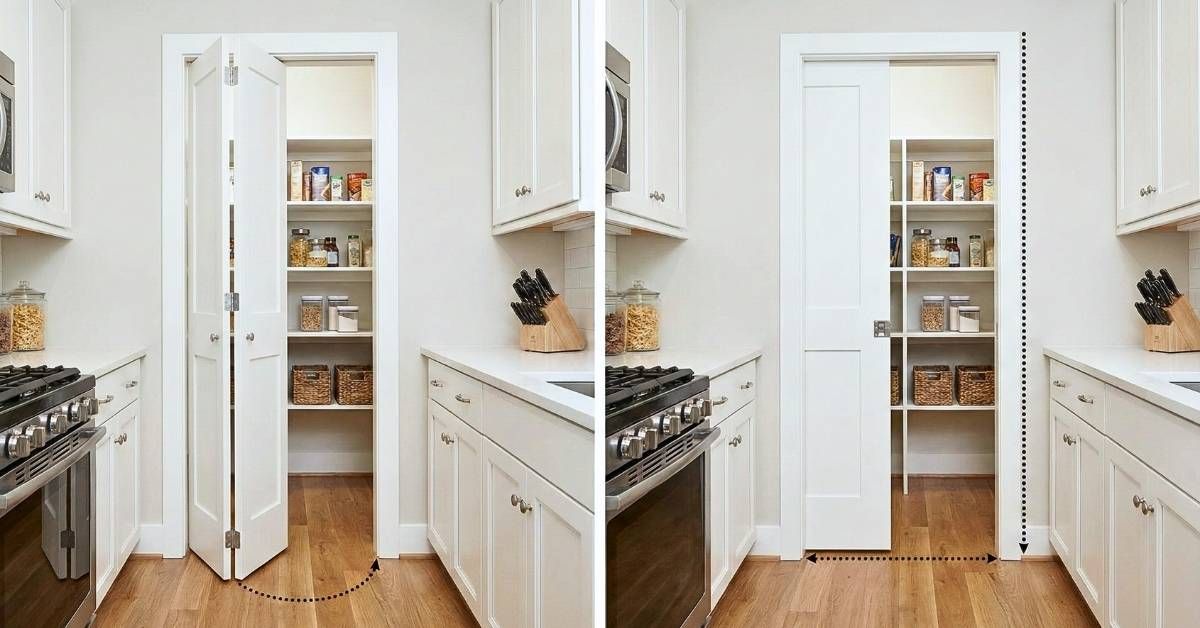 bi-fold pantry doors and sliding pantry doors