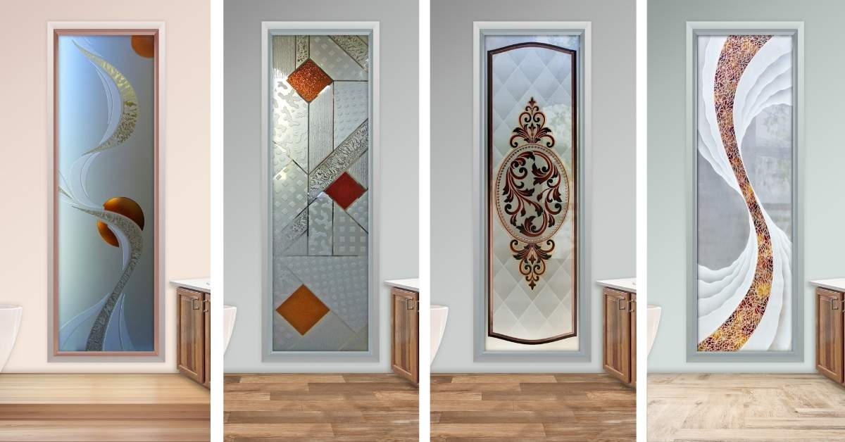 shop custom frosted glass window for small bathrooms