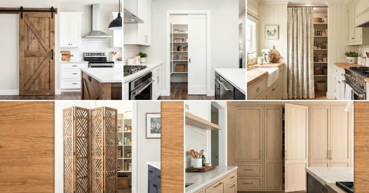 smart alternatives to a traditional pantry door