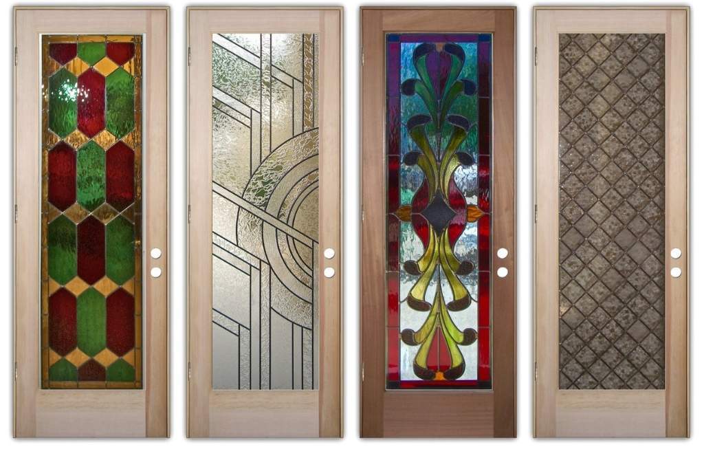 Stained glass and beveled glass front doors - Sans Soucie Art Glass