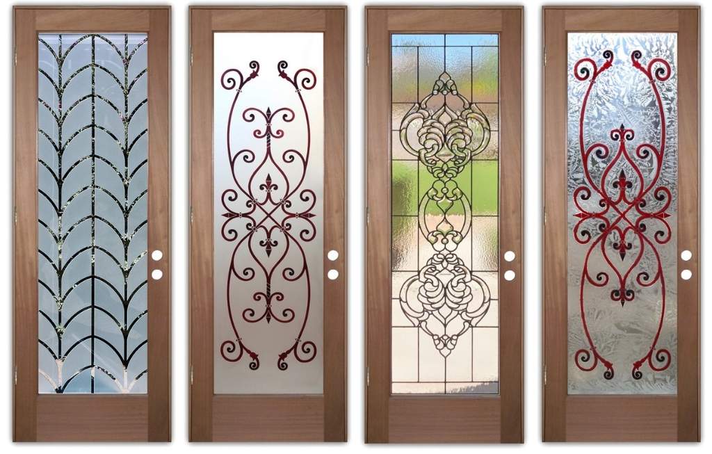 Southwest and mediterranean style glass doors.