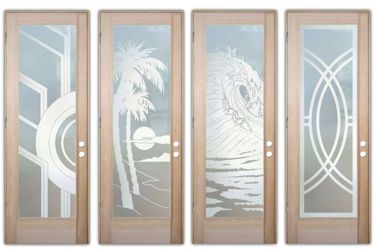 etched glass front doors gallery by Sans Soucie Art Glass Studios Inc