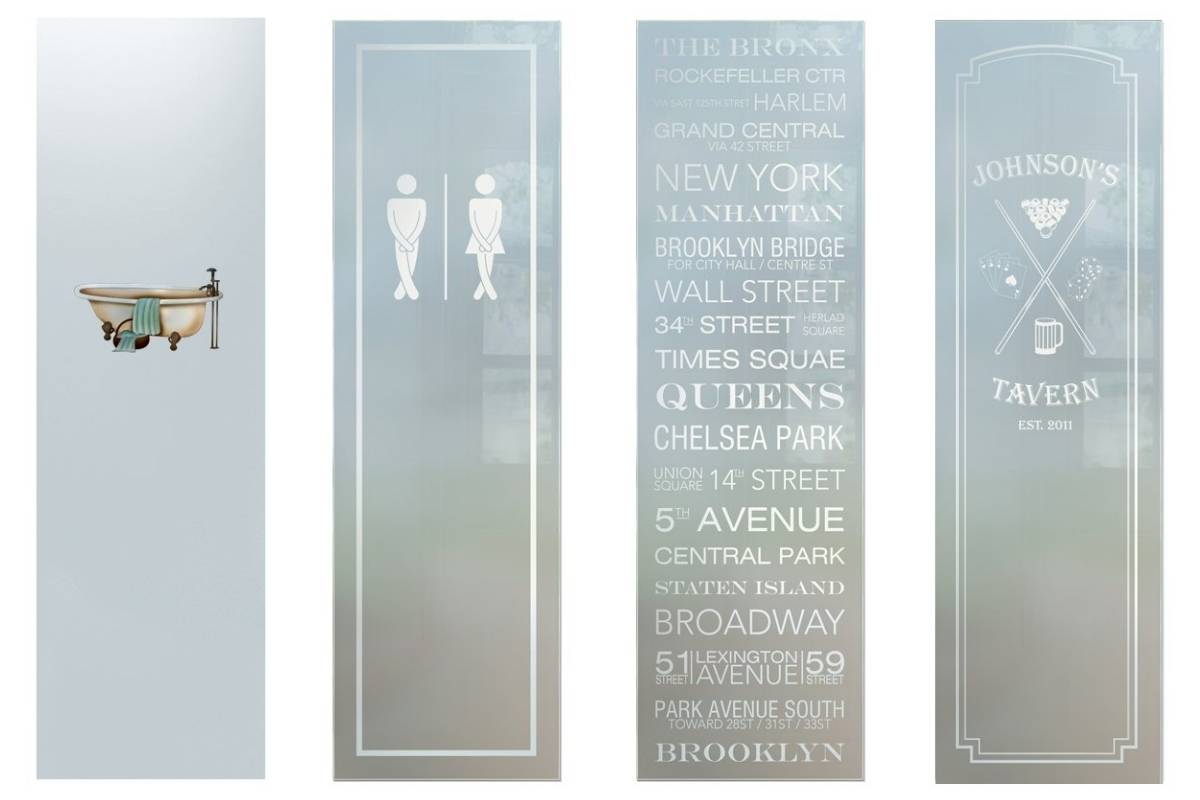 bathroom door glass inserts