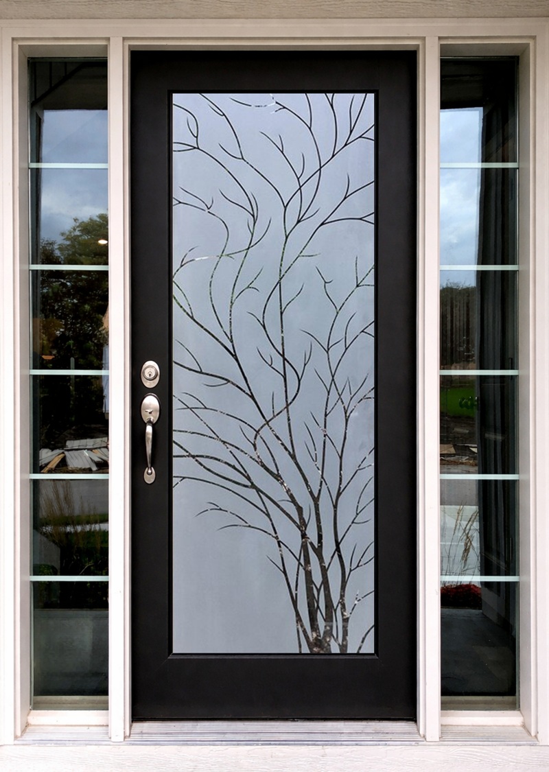 Wispy Tree 1D Negative Glass Design