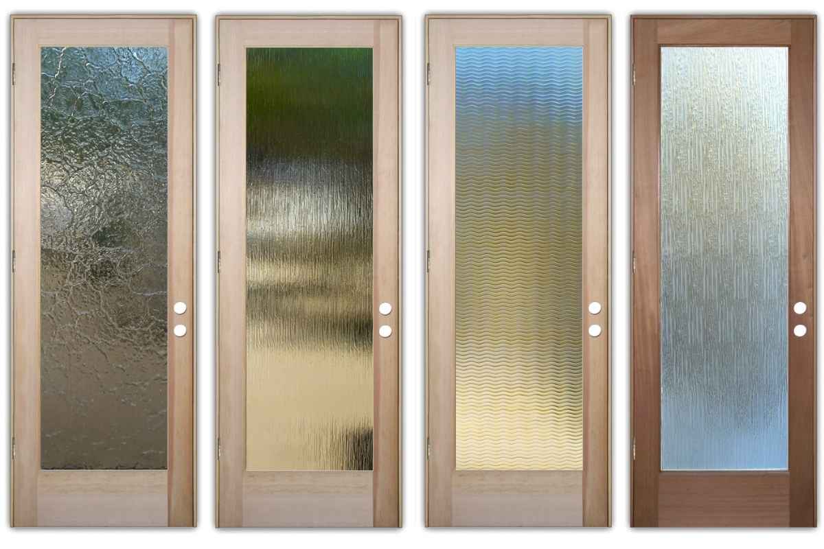 textured glass machine front doors