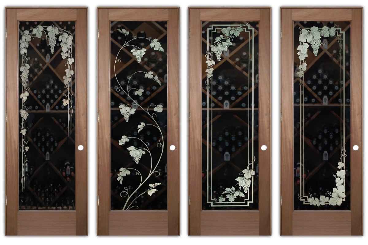 interior glass doors for wine rooms sans soucie art glass