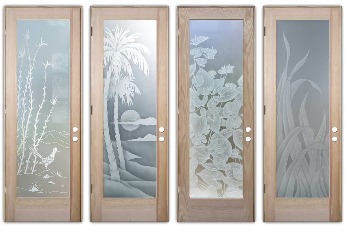 Frosted Glass Doors for a Bohemian or Boho Style Decor