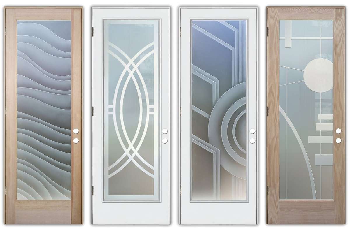 Home office doors with glass