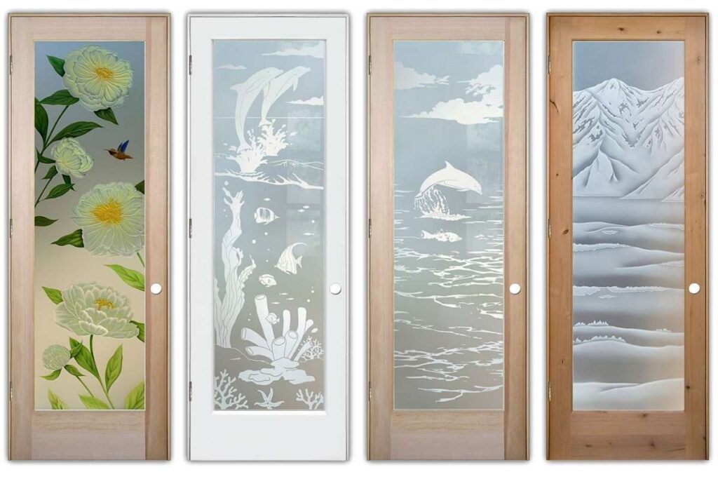 Interior glass doors