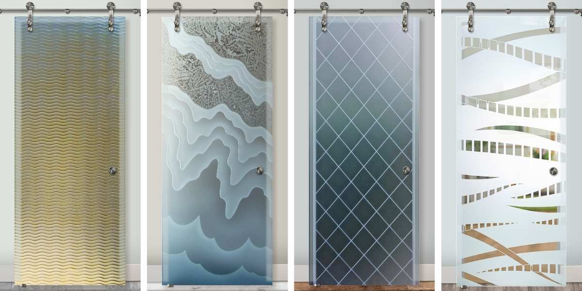 High-quality glass barn doors for  home interiors