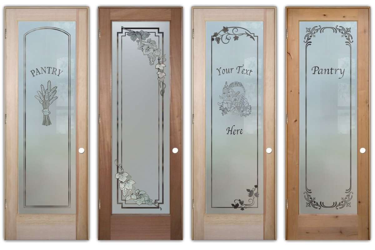 Glass pantry doors