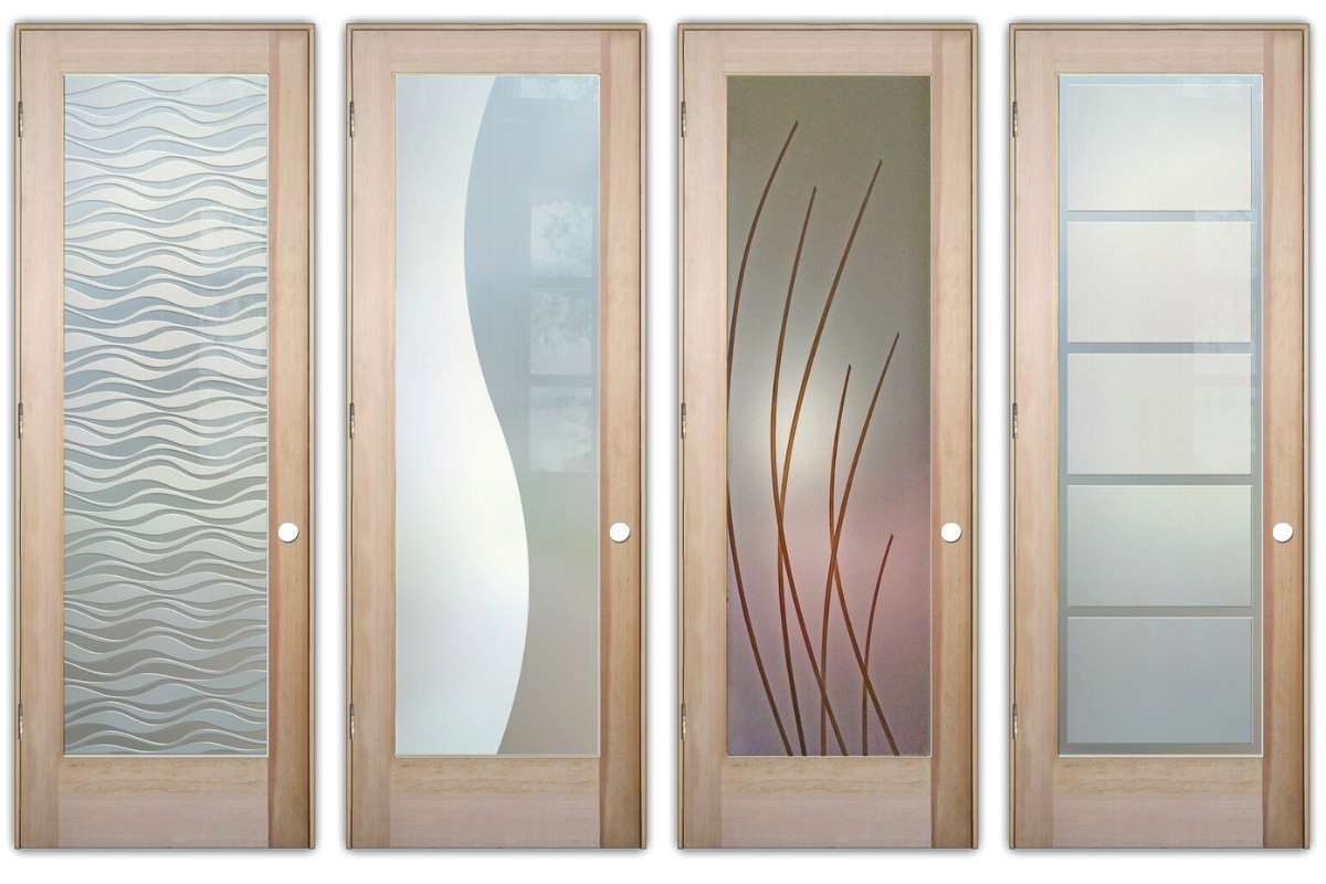 Private home interior office doors