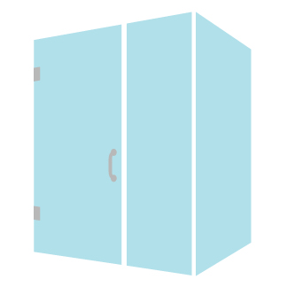 Shower enclosure illustration