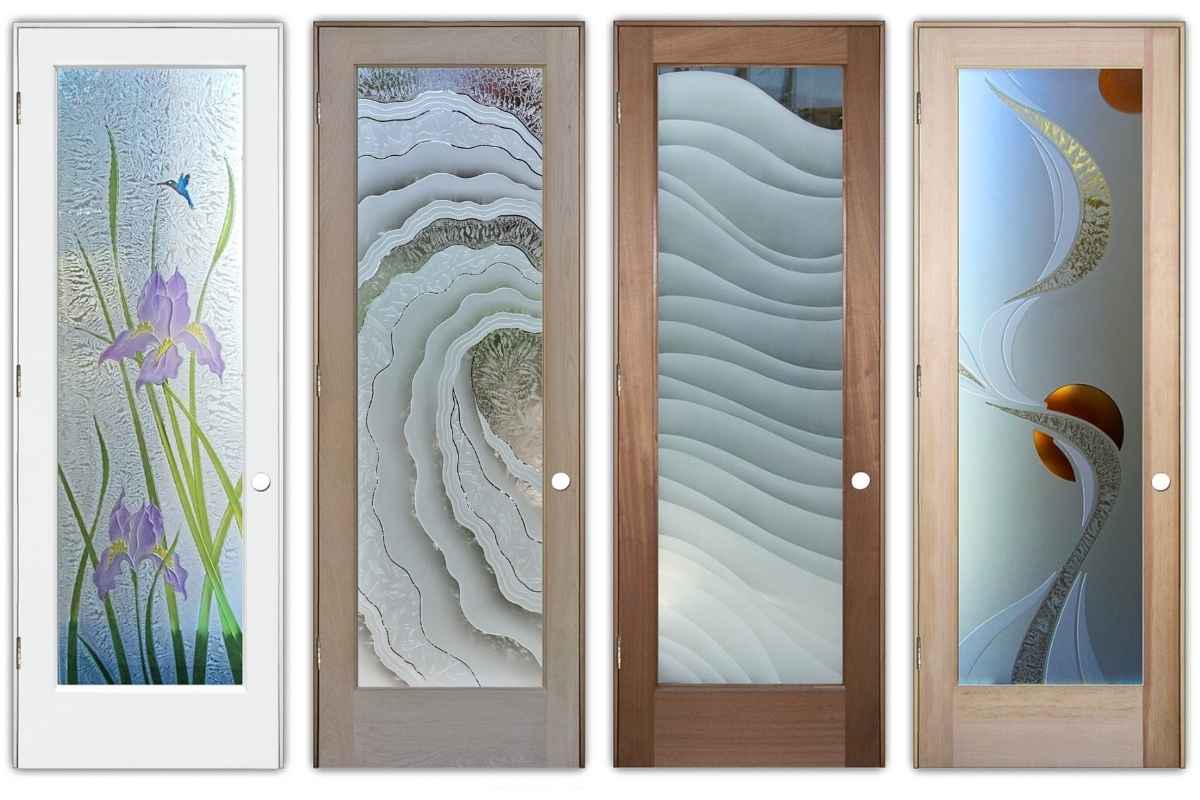 Glass pantry door style for every kitchen - Sans Soucie Art Glass