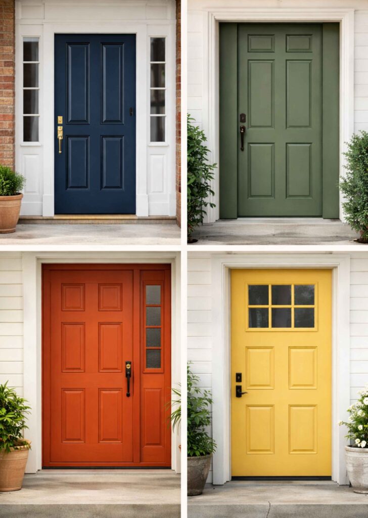 Most inviting front door colors