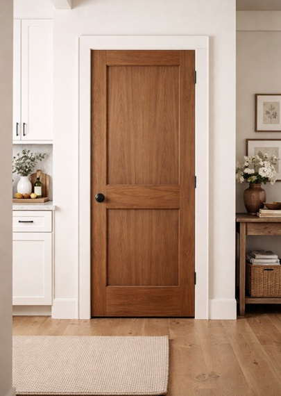 Wood pantry door