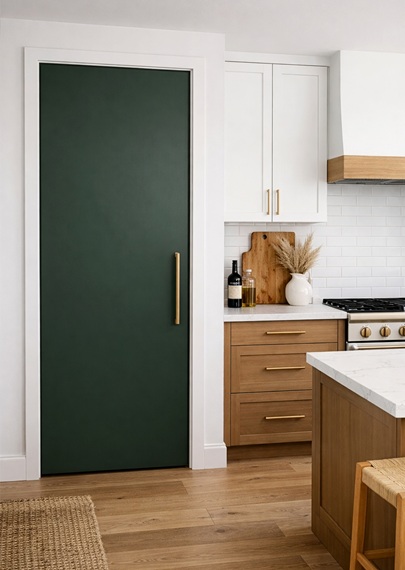 Wood pantry door