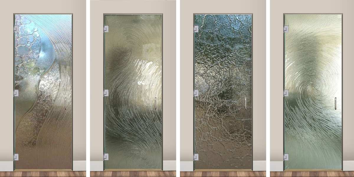 Textured Glass for corner shower doors