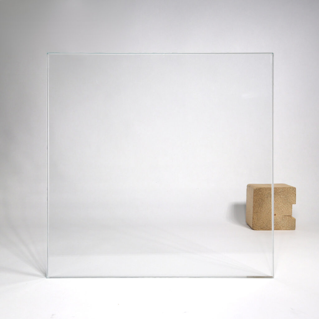 Ultra-clear (Low-Iron) glass sample swatch