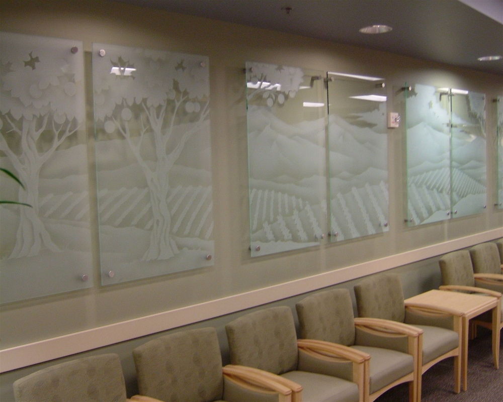 Glass Wall Art Etched And Carved Glass Wall Art Kaiser